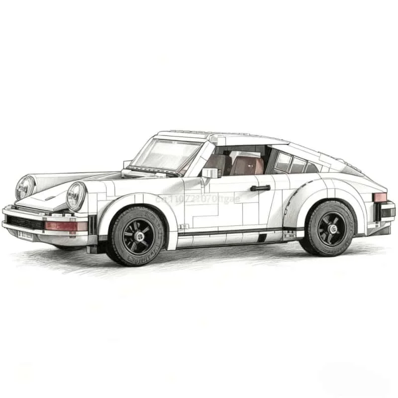 

2025 New retro car building block model assembly technology building block series toys children adult Christmas gifts