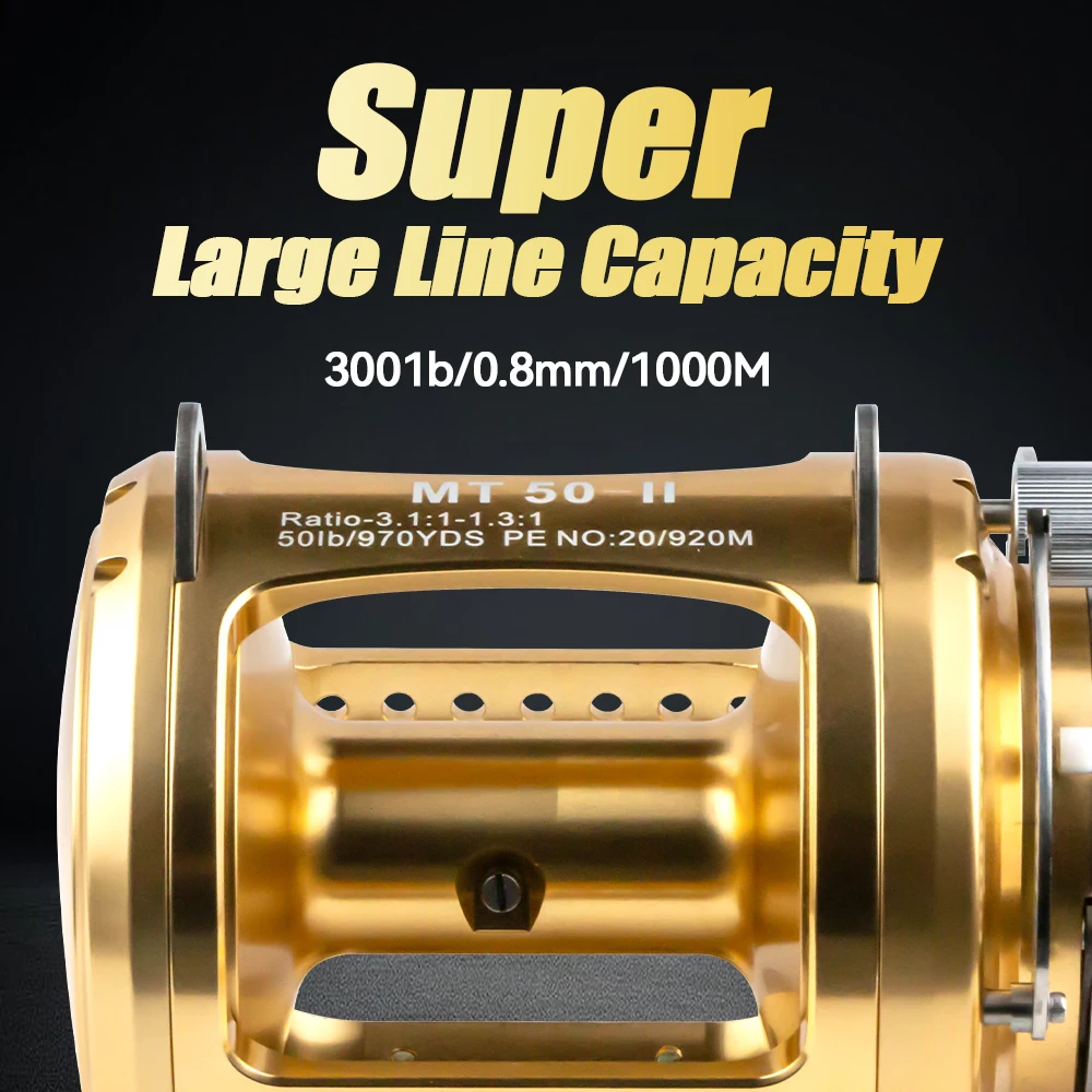 Heavy duty 20W 30W 50w 80w all-metal tuna fishing reel deep sea ocean boat salt water big game sea fishing reel