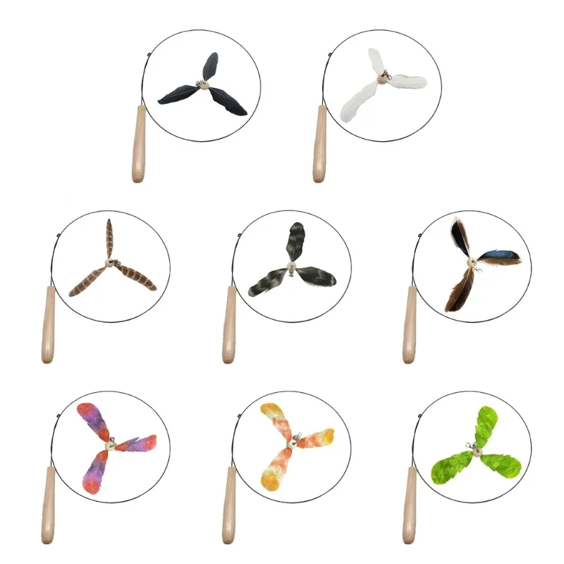 Spielzeug für Kätzchen Jagd Teaser Zauberstab Spielzeug Interaktion kleine Katzen necken Zauberstab Langeweile lustiges Geschenk