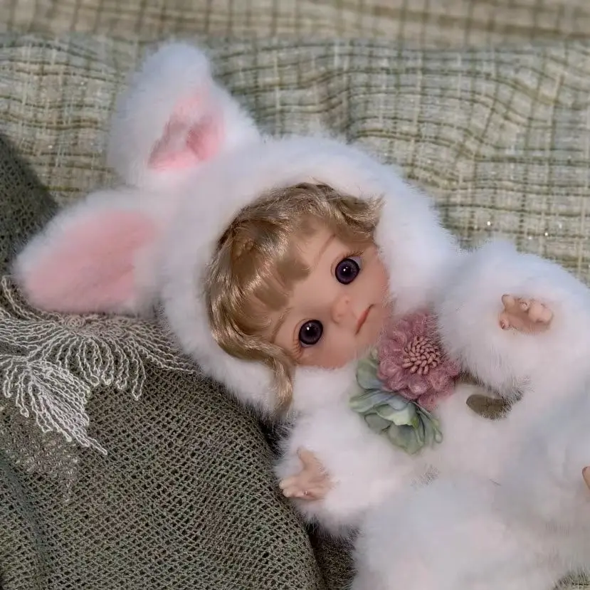 

25 см оригинальная реалистичная готовая кукла реборн силиконовая виниловая кукла игрушка ручной работы для девочек и мальчиков подарки на день рождения и Рождество