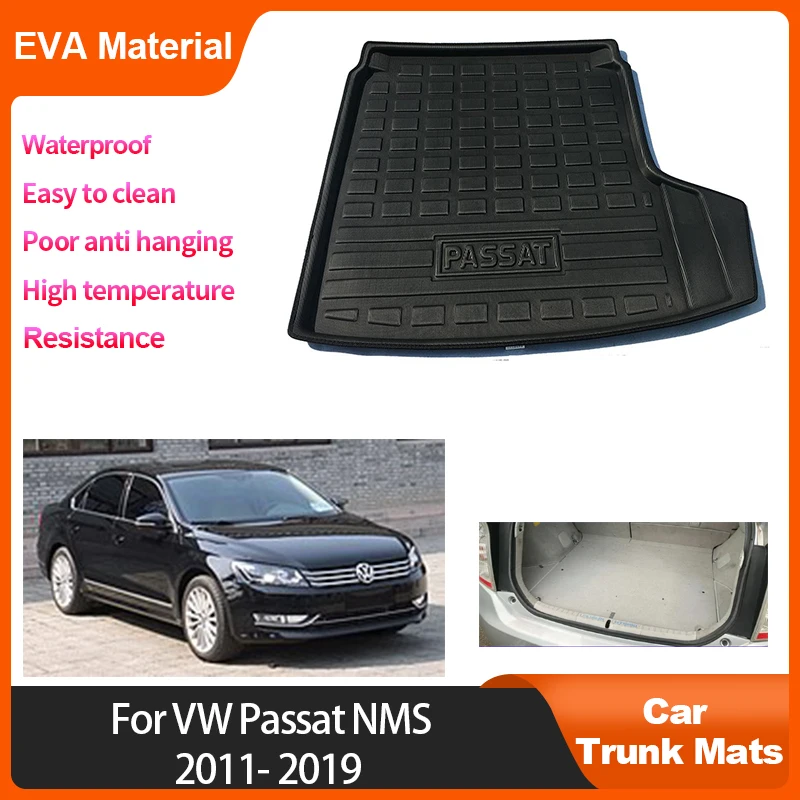 

Trunk Mats For Volkswagen VW Passat NMS 2011 2012 2013 2014 2015 2016 2017 2018 2019 Floor Mat Waterproof Anti-dirty Accessories