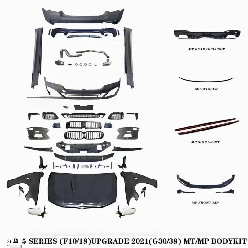 Body Kit Front Rear Bumper Facelift Upgrade 10-16 to New Style