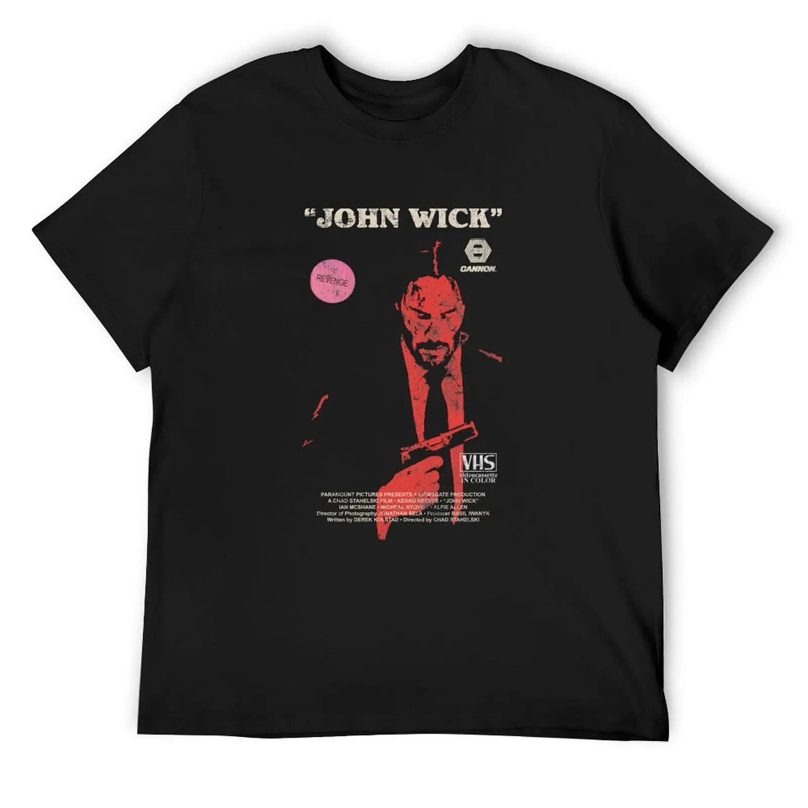 

John Wick VHS Essential T- T-Shirt shirts graphic tee tops vintage t shirts slim fit t shirts for men