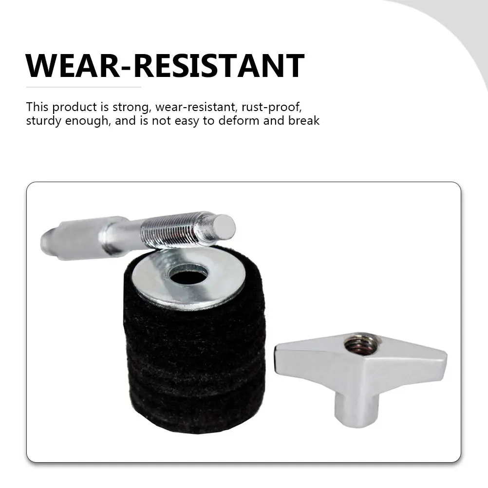 

Double End Screw Drum Kit Cymbal Screw For Drum Set Sturdy Rust-Resistant Replacement Percussion Instrument Accessory