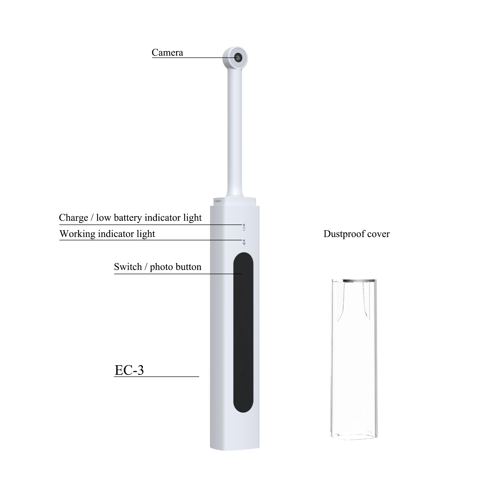 Vvdental Intraorale Tandheelkundige Camera Wifi Draadloze Orale Endoscoop 3mp Camera Tanden Inspecteren Endoscoop Hd Video Voor Android