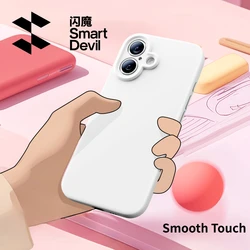 SmartDevil Liquid Silicone Phone Case with Screen Protector for iPhone 16 Pro Max 16 Pro 16 Anti-fall Back Cover Soft Case