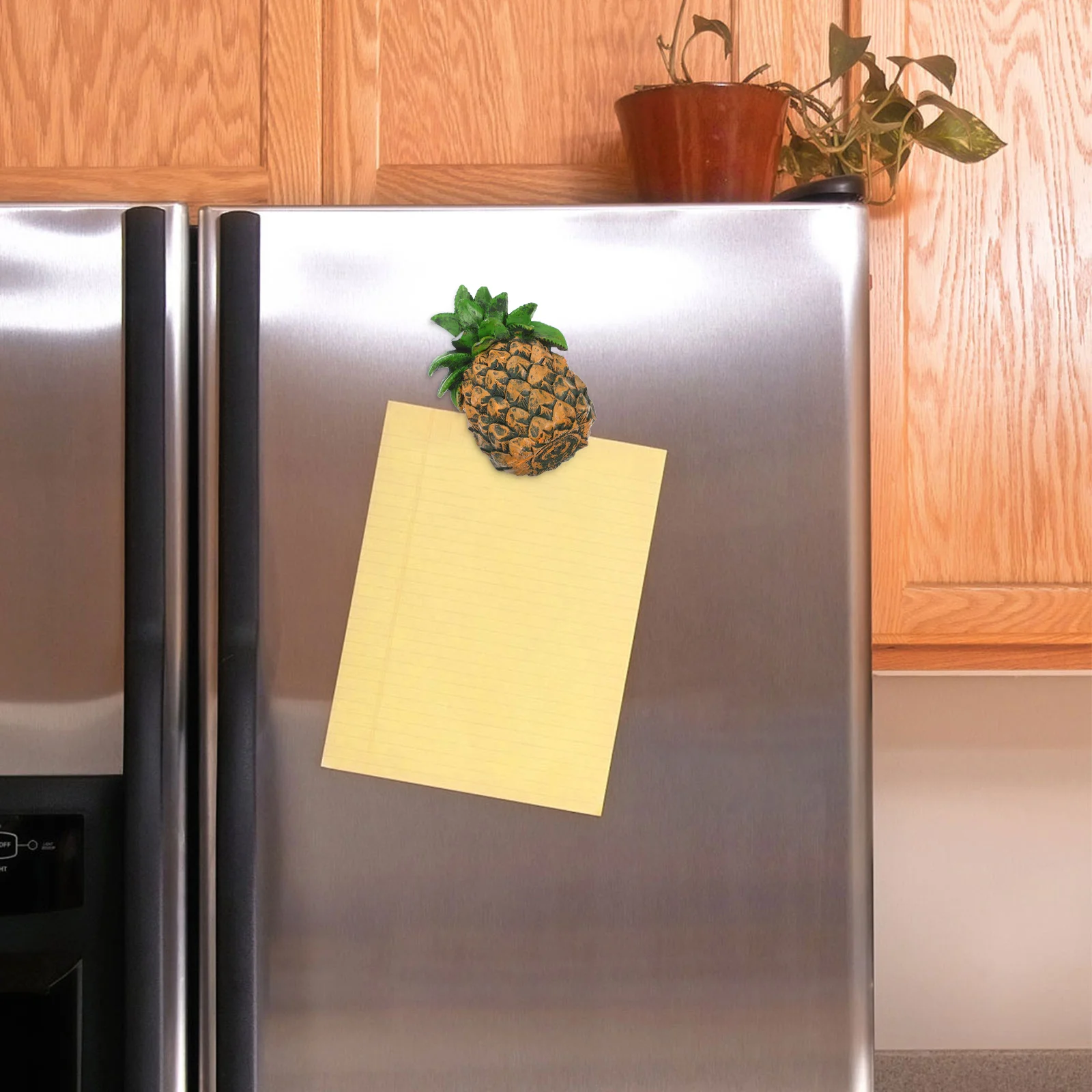 Fruit Fridge Magnet Refrigerator DIY Decor Ornament Adornment Magnetic Stereo Decal Decorate 3D Pineapple Shaped