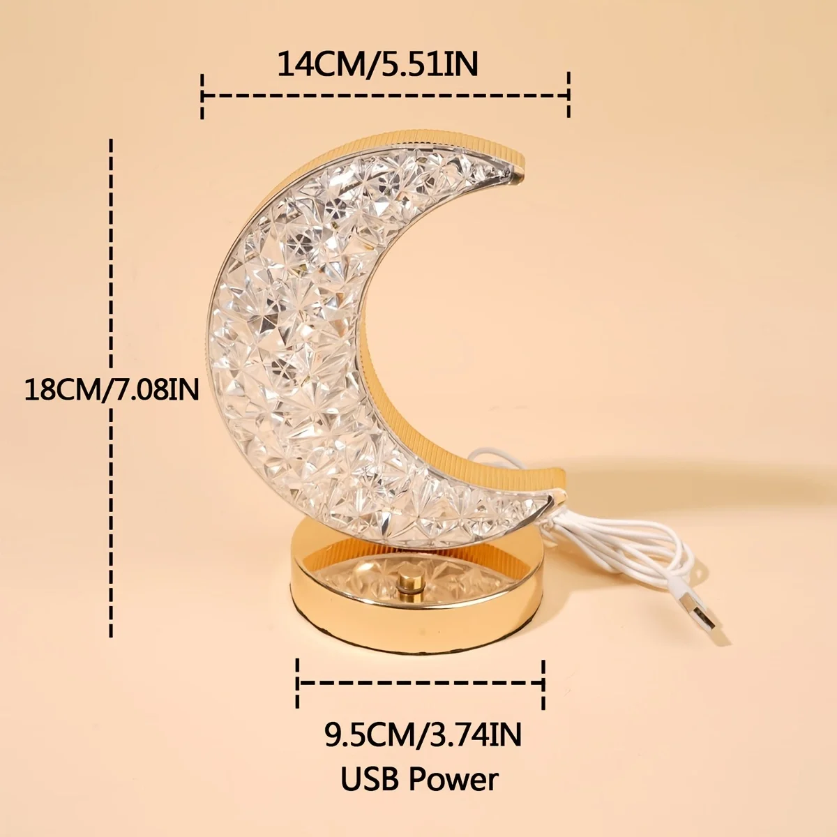 Moon Desk Lamp, Touch Controlled Three Color Gift Desk Lamp, Bedroom Bedside Decorative Atmosphere Desk Lamp