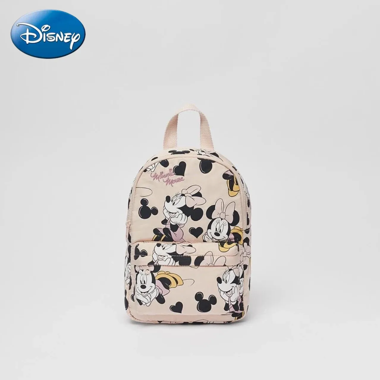 Disney Printed Minnie Cute Baby Girl Backpack Fashion New Children's Bag Toddler Girls Kindergarten Schoolbag Trendy Brand Bags