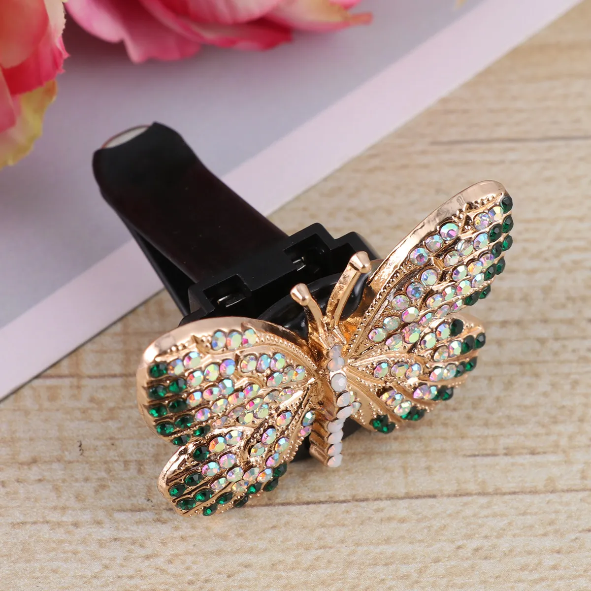 

Sparkling Rhinestone Car Perfume Clip Aromatherapy Diffuser Solid Fragrance Vent Clip for Auto Dashboard Office Home Bathroom