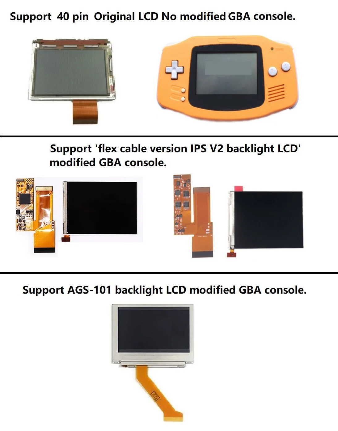 2 Wire HDMI Kit HDMI Adapter Converter Kit For Gameboy Advance 40 Pin GBA Console For GBA Console 40 Pin