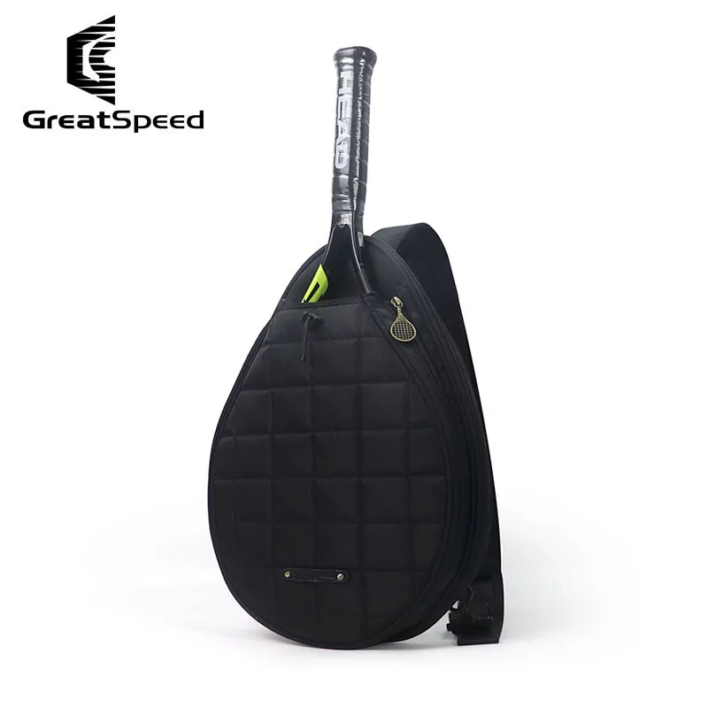 GreatSpeed-BOLSA DE Tenis blanca portátil para mujer, bolso de hombro para adultos, Tennager, Tenis, pádel, Squash, bádminton, raqueta, bolso de