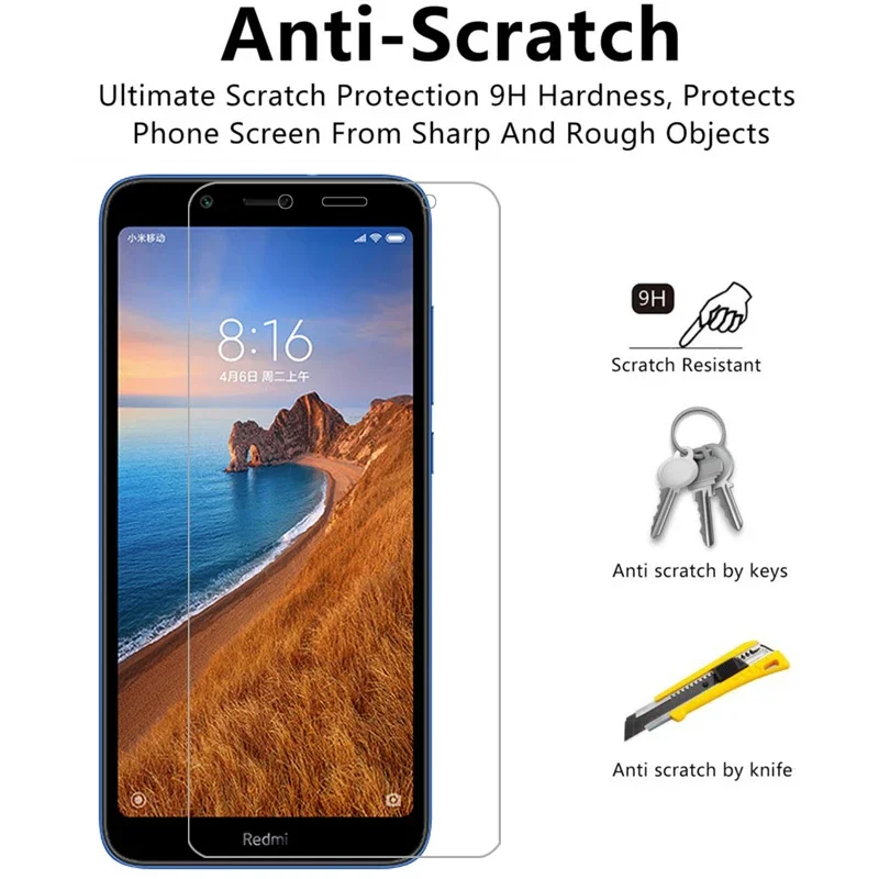 protective tempered glass for xiaomi redmi 7a screen protector on redmi7a 7 a a7 film xiomi xiami xaomi red mi readmi remi redme