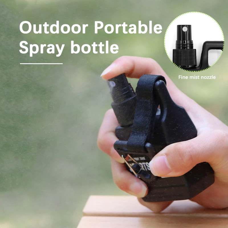 1pc Portable 80ml Spray Bottle Pump With Buckle,Outdoor Camping Travel Spray Bottle,repellent Liquid,Cosmetic,Alcohol,Refillable