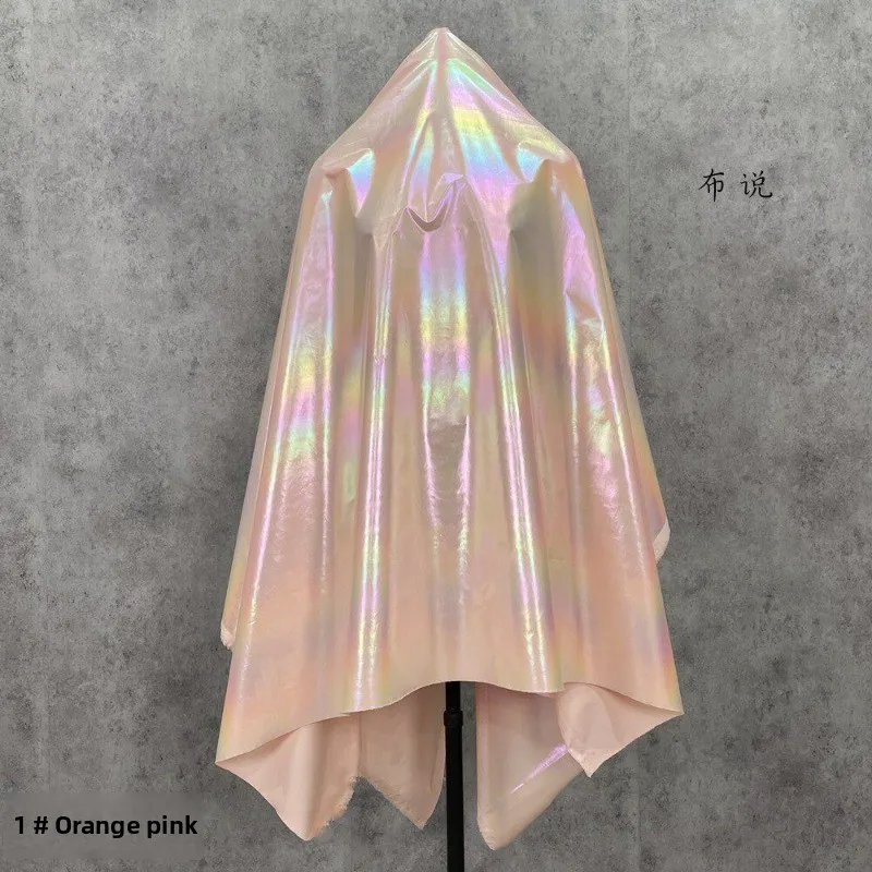 Rainbow Gradient Glossy Down Jacket Fabric By The Meter for Clothing Jacket Pants Gloves Handmade Diy Sewing Waterproof Cloth - view 6