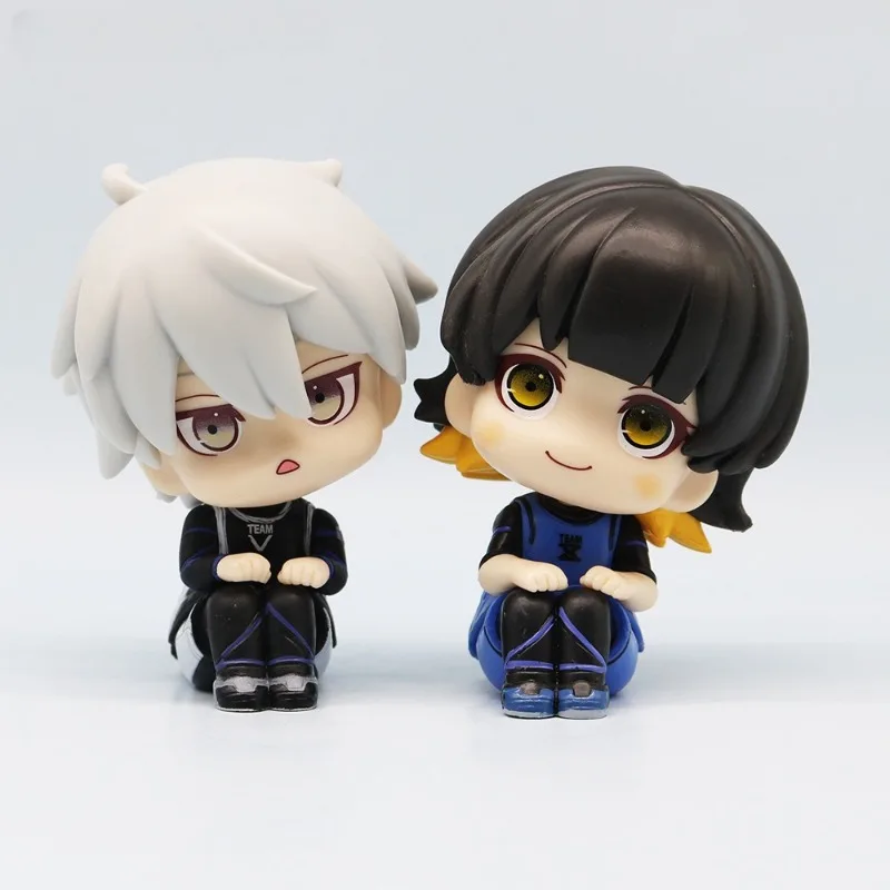 

Blue Lock Anime Nagi Seishiro Sagi Yoichi Chigiri Hyoma Bachira Meguru Q Version Figure PVC Ornament Gift Toys Model