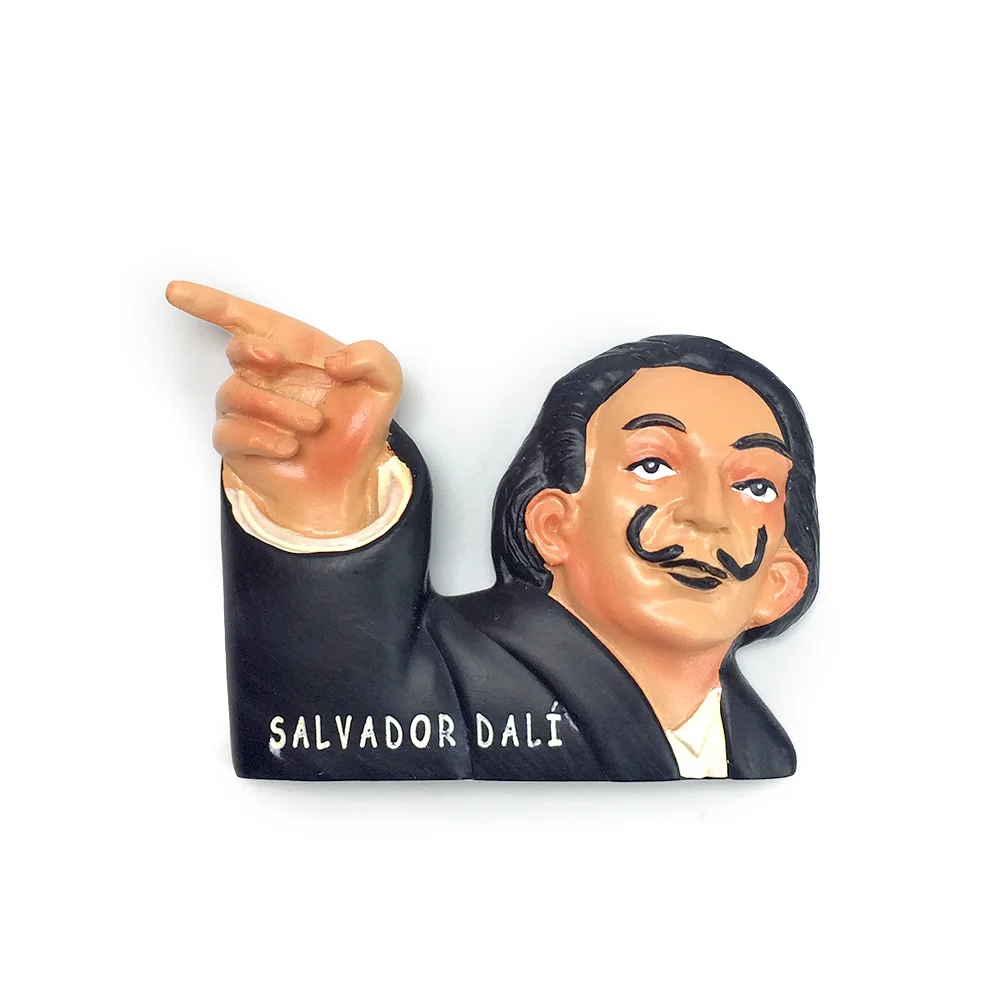 

Salvador Dalí - a renowned Spanish artist - 3D stereoscopic resin fridge magnet - strong magnet - collection