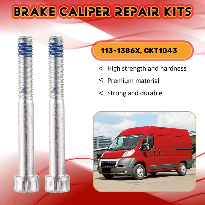 Car Front Caliper Slider Pins Guide Bolt Kits For Ducato BCF1386P