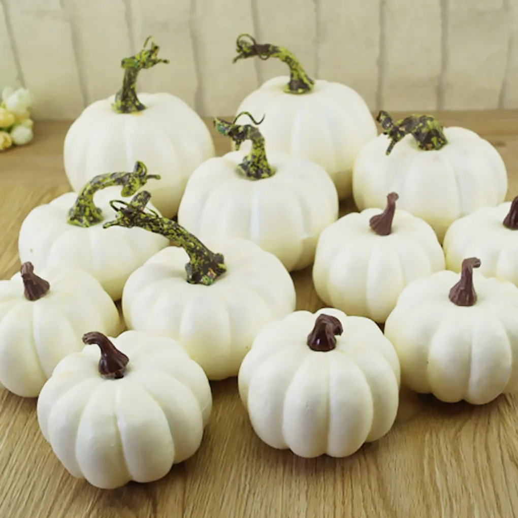 هالوين الاصطناعي رغوة صغيرة القرع الكتابة على الجدران محاكاة صورة الدعائم ديكور المنزل الطرف 6 قطع