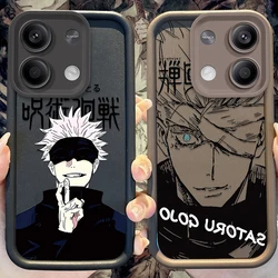 Silikonowe etui Jujutsu Kaisen dla Xiaomi Redmi Note 13 12 Pro Plus 4G 5G 13C 12C Turbo 11 11S 10 10S 9 10A 10C 9C A2 A1 Cover