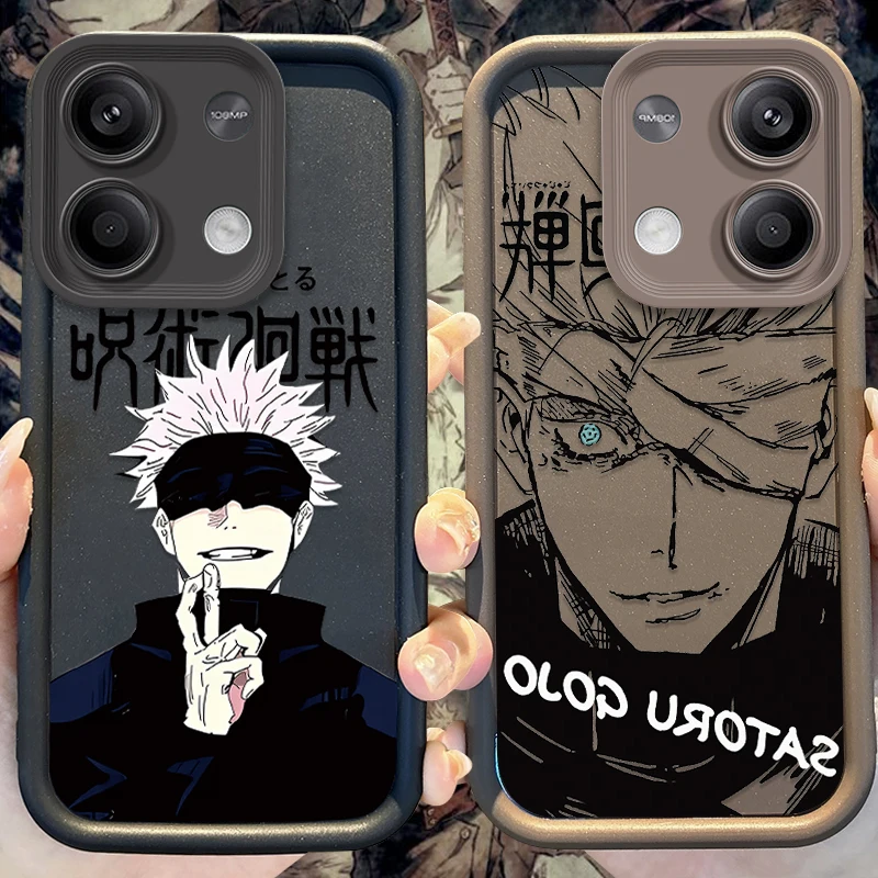 Jujutsu Kaisen Silicone Case for Xiaomi Redmi Note 13 12 Pro Plus 4G 5G 13C 12C Turbo 11 11S 10 10S 9 10A 10C 9C A2 A1 Cover