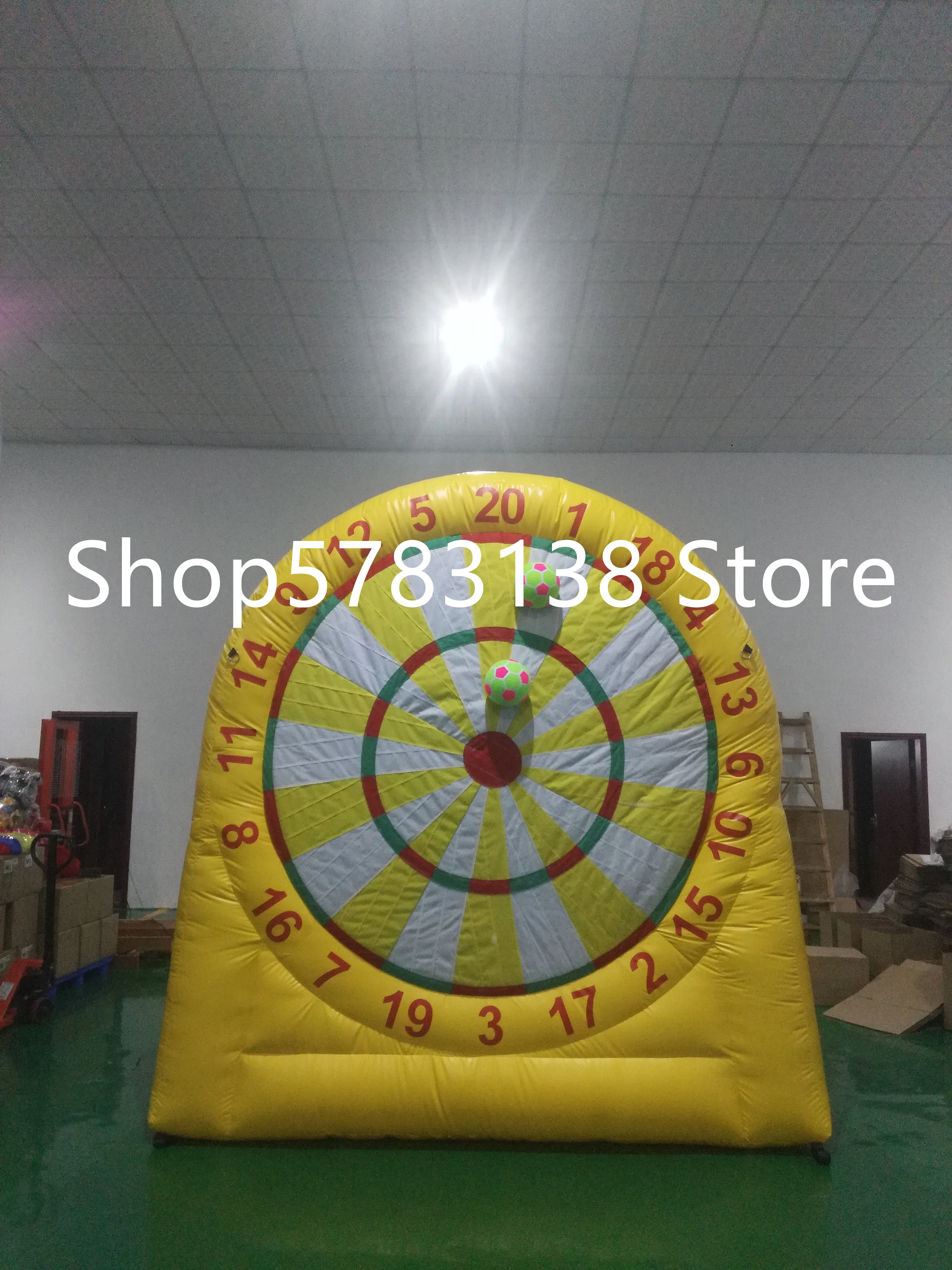 

Top Quality Inflatable Dart Board PVC Material Airtight Dart Board Game Free Pump Airtight Golf Dartboard Game For Kids