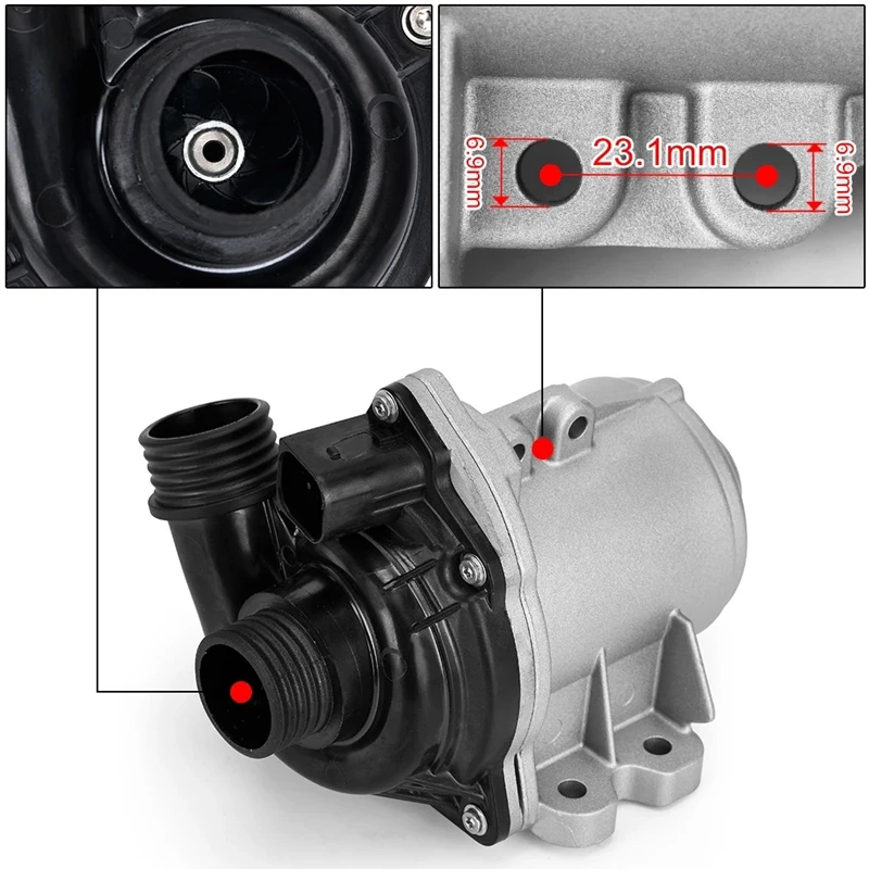 11517588885 Engine Electric Coolant Water Pump For-BMW N54 N55 3.0L E60 E61 E88 E90 F01 135I 335I 11517563659