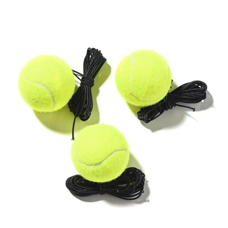 2 Stück Einzelübungs-Tennisball, tragbarer Tennis-Trainingsball mit Schnur