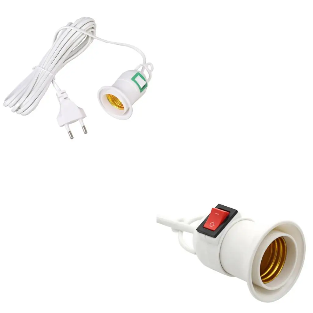  E27 Screw Socket Pendant Light Holder Hanging Indoor Plant Light Stand Garden Lampholder With Cable Easy to Install