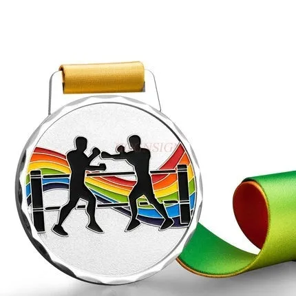 delivery gold belt medal boxing match gold medal Boxing medals in stock from a general fast