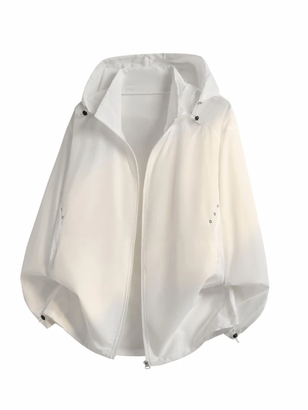 

Новая мужская ультратонкая дышащая куртка с капюшоном для активного отдыха и защиты от солнца, высококачественная, из полиэфирного волокна, с длинными рукавами, коллекция Лето 2026