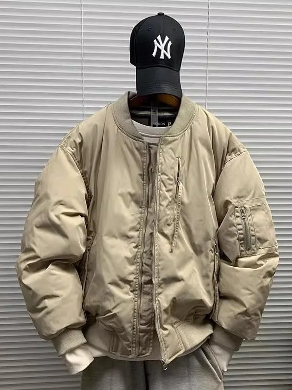 

Американская утепленная хлопковая куртка с бейсбольным воротником, ретро-стиль, Cleanfit, новинка зимы, молодежная повседневная одежда