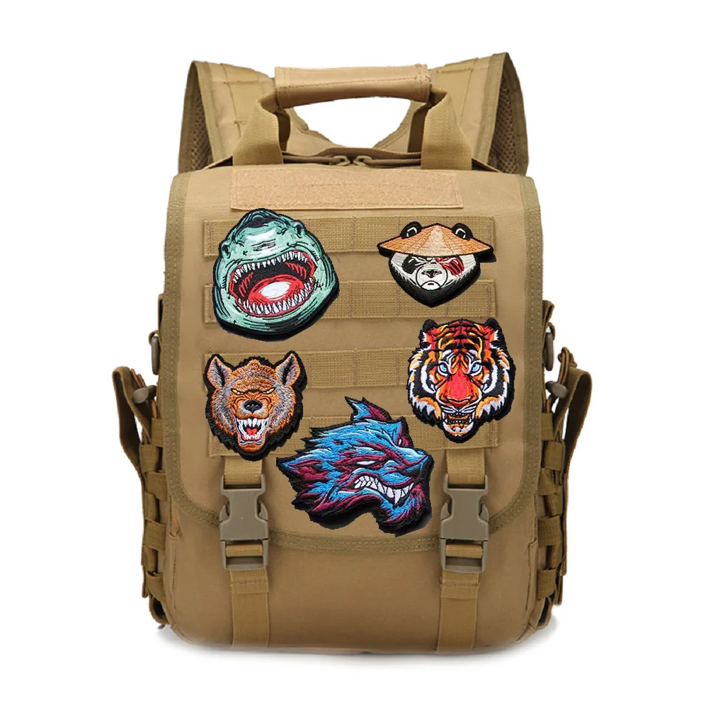 Hot Sale Animal Series The Top Cat Patc Armband Jungle Tiger Morale Armband Monkey with Backpack Hook Loop Patches for Clothing