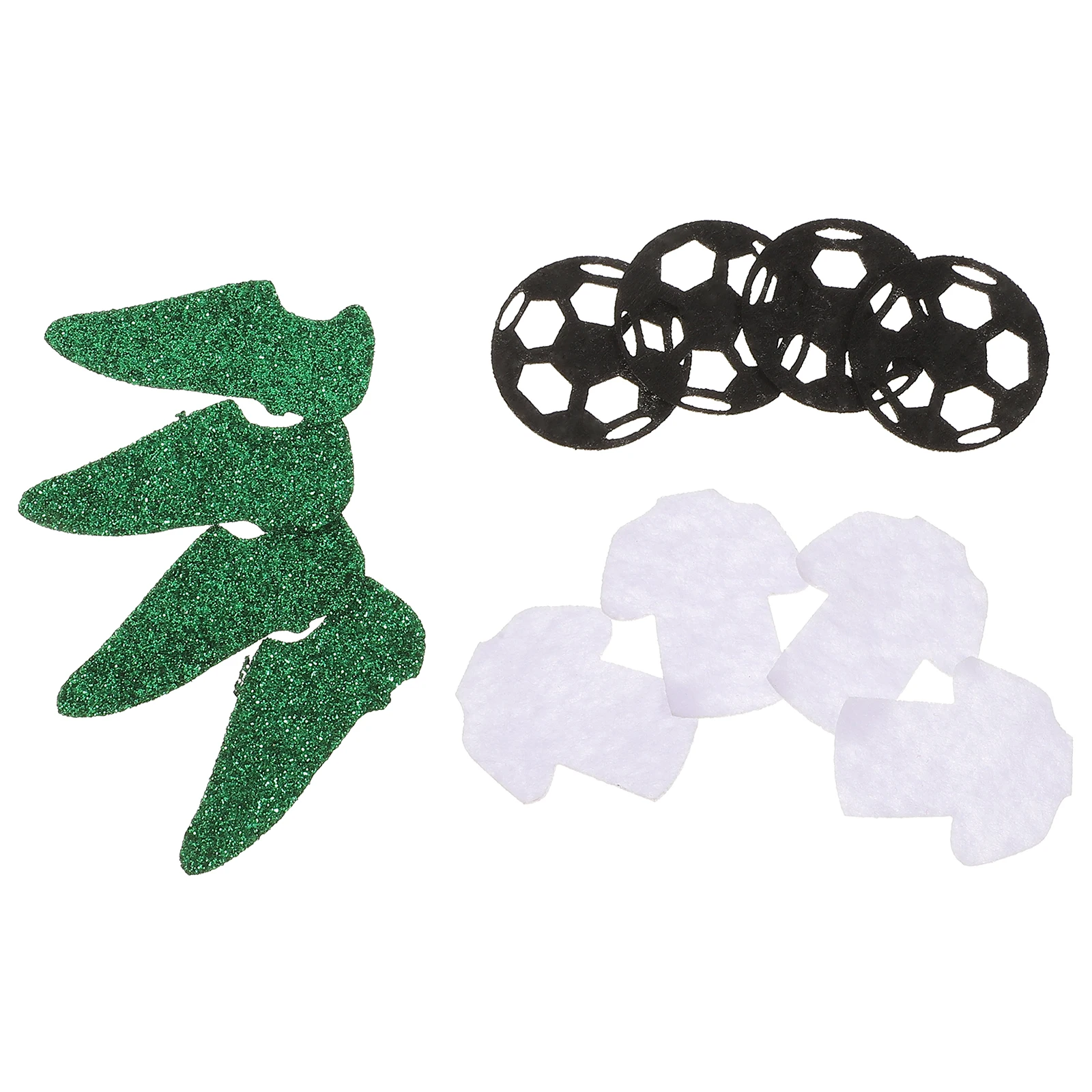 

50 Pcs Football Party Decorations Non-woven Hanging Swirl Cake Sports Birthday Glitters Theme Supplies Sequins Ornament Banner