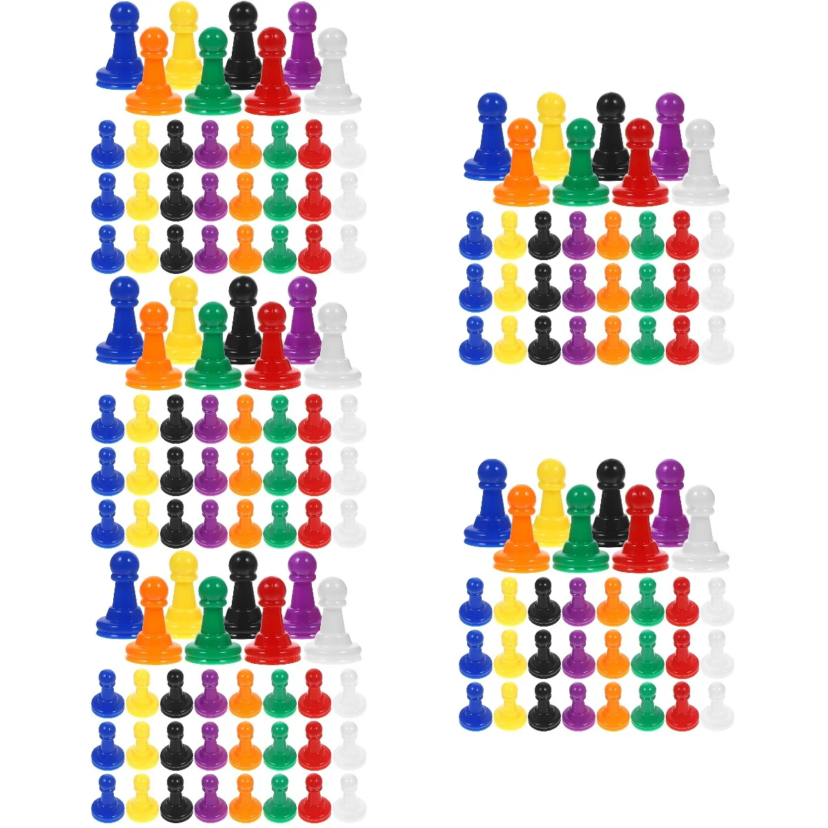 

5pcs 5 Pack Board Game Marker Creative Accessories Accessory Diy Chess Token Black White