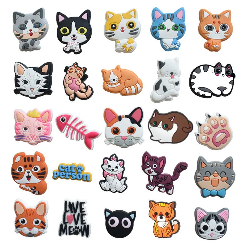 16/20/25/31Pcs Cartoon Pet Theme Shoes Charms Packs Cats Dogs Shoe Decoration Shoe Charms Sets Accessories