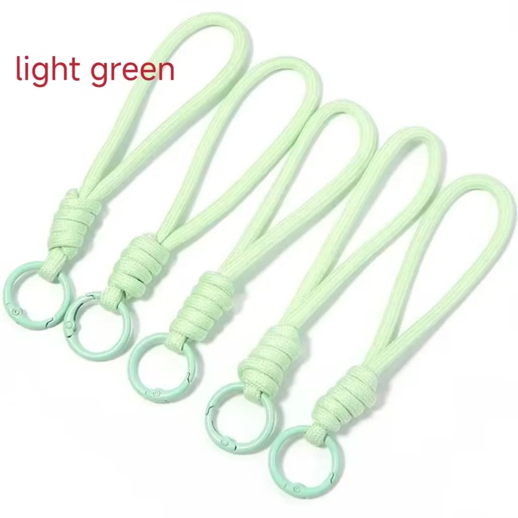 5 Stück/Set Bunte Geflochtene Schlüsselanhänger Handy-Lanyard Anti-Verlust-Knotenseil Schlüsselring für Männer und Frauen Autoschlüsselhalter Zubehör – Detail 2