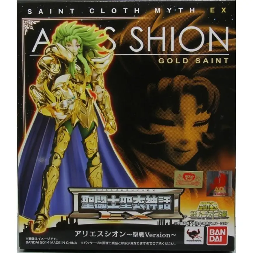 Bandai Original Saint Seiya Myth Cloth EX 2.0 Aries Shion Pope In Stock Metal Armor Action Figure Model Doll Statue Gifts