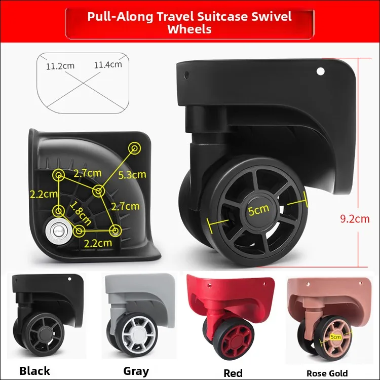 

Колеса для дорожных чемоданов Travel Lage DLA69LBJB 7, универсальные колеса для чемоданов DL69K, 29 дюймов