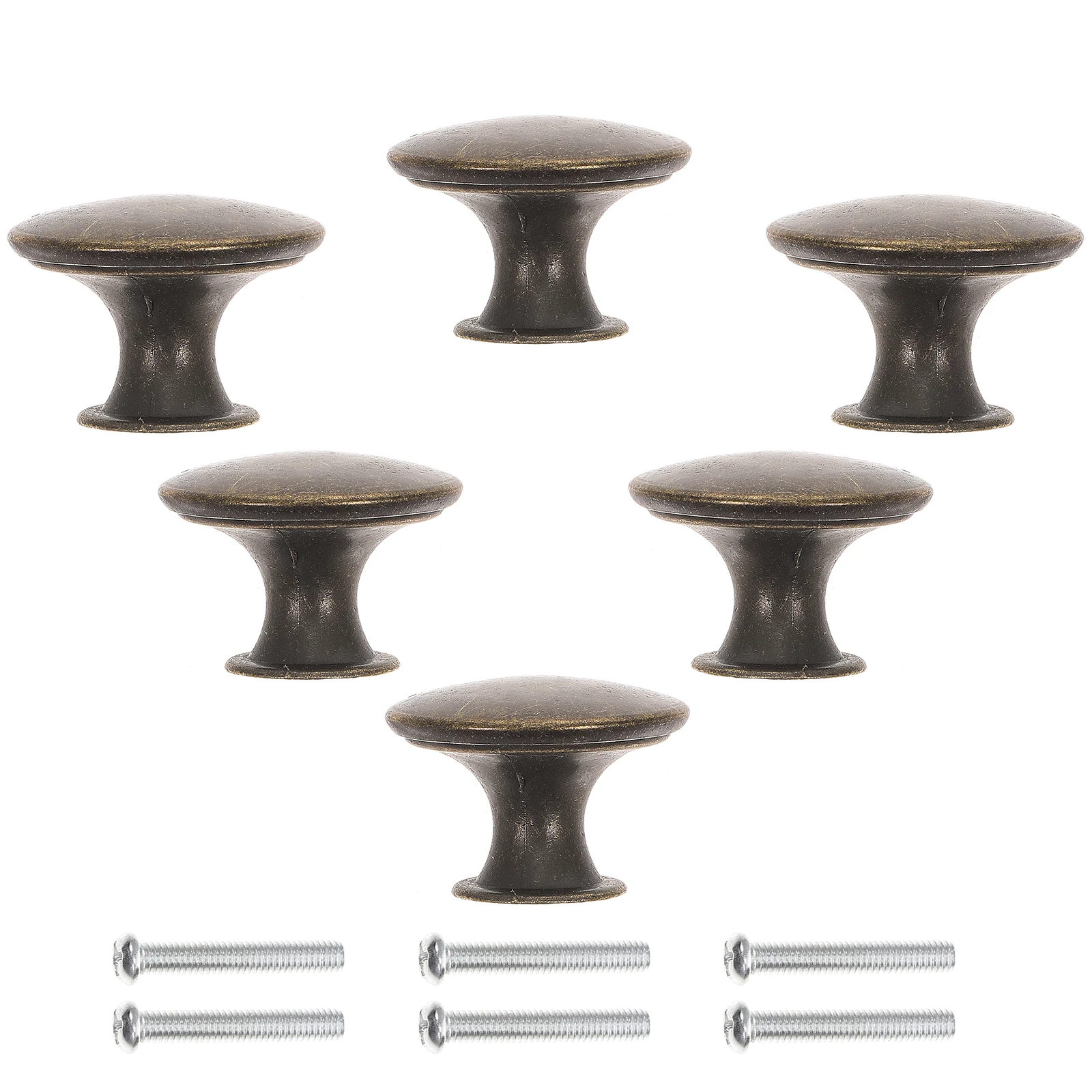 

Iron Cabinet Door H les for Kitchen Dresser Drawers Vintage Round Knobs Easy Install Small Size Luxurious Look Hardware