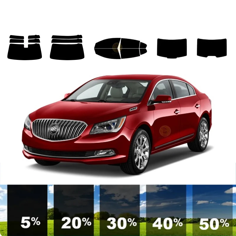 

precut Removable Window Tint Film For Car 100% UVR 5%-70%VLT Heat Insulation Carbon ﻿For BUICK LACROSSE 4 DR SEDAN 2010-2016