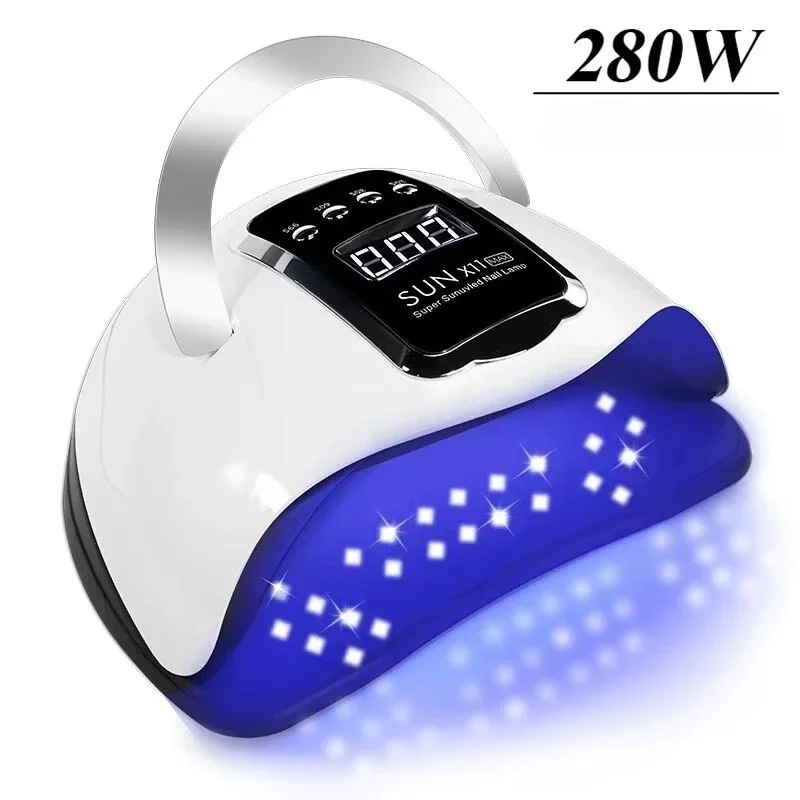 Professional Nail Drying Lamp for Manicure 280W Nails Gel Polish Drying Machine with Auto Sensor UV LED Nail Lamp Salon Tools