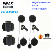 For EJEAS V6 PRO Helmet Intercom Accessory Clip 3.5mm Microphone Speaker Headset for Vnetphone V4 Motorcycle Interphone