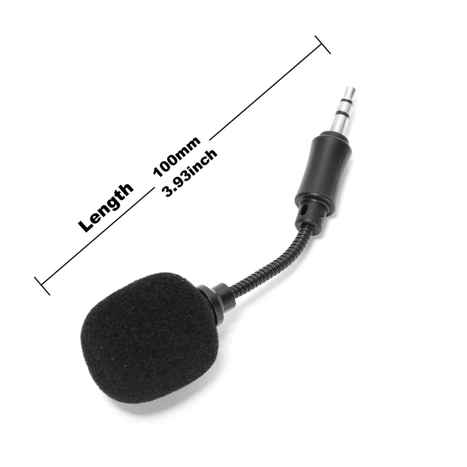 Microphone 3.5mm Plug 100mm Length Replacement Compatible with Logitech G Pro, Logitech G Pro X 7.1 Gaming Headphones