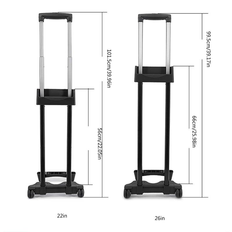 Aluminum Folding Portable Trolley Hand Trucks Speaker Luggage Cart with Wheels Lightweight Travel Suitcases Pulling Rod