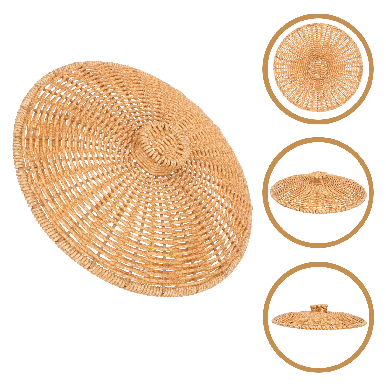 

Круглая пластиковая крышка для мусорного ведра, замена для спальни, ванной, гостиной, пылезащитная крышка, многофункциональная корзина для хранения, контейнер для отходов