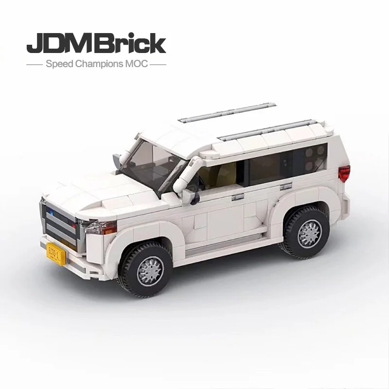 

MOC-129257 Building Jigsaw Assembly 8 Grid White Car Model Cruiser Car Boy Creative Assembly Car Birthday Gift Toy