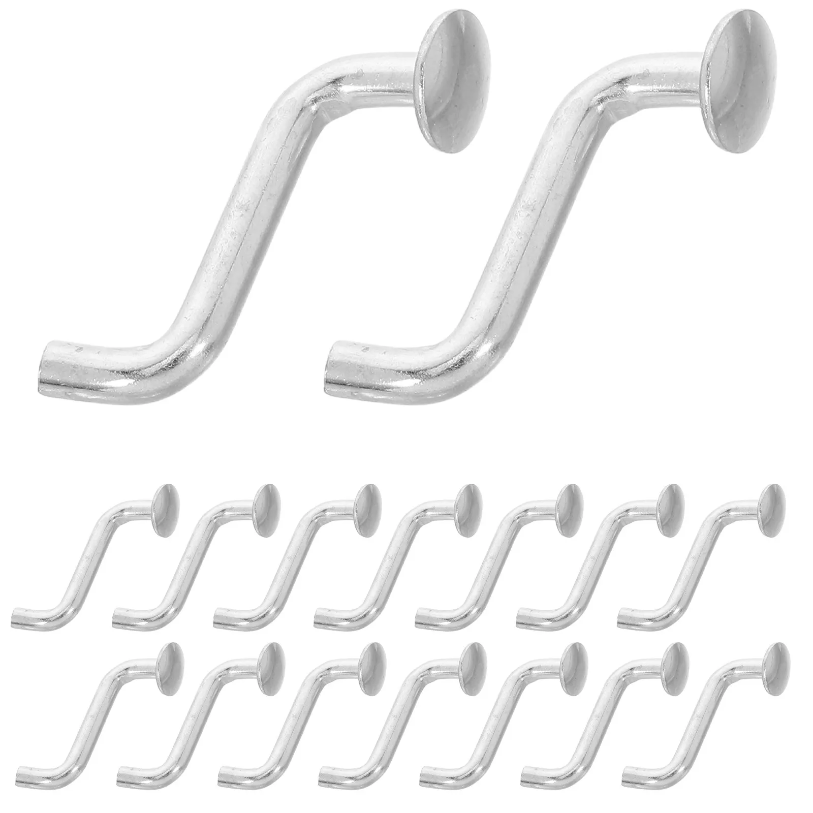 50Pcs Sturdy Zinc Coated S-Shaped Safety Pin for Pallet Racking Enhanced Stability Quick Install Warehouse Shelving Safety Clip
