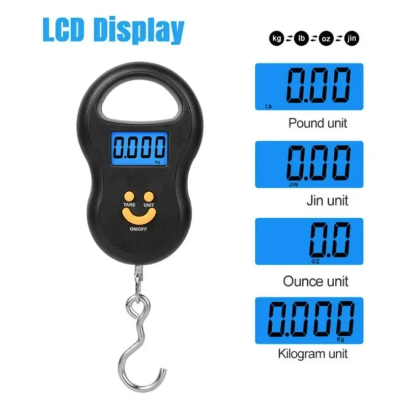 50 кг 10 г цифровые кухонные весы с ЖК-дисплеем и подсветкой, подвесные весы, весы для рыбалки, карманные весы, дорожные весы для багажа, электрон 50 кг 10 г цифровые кухонные весы с ЖК-дисплеем и подсветкой, подвесные весы, весы для рыбалки, карманные весы, дорожные весы для багажа, электрон