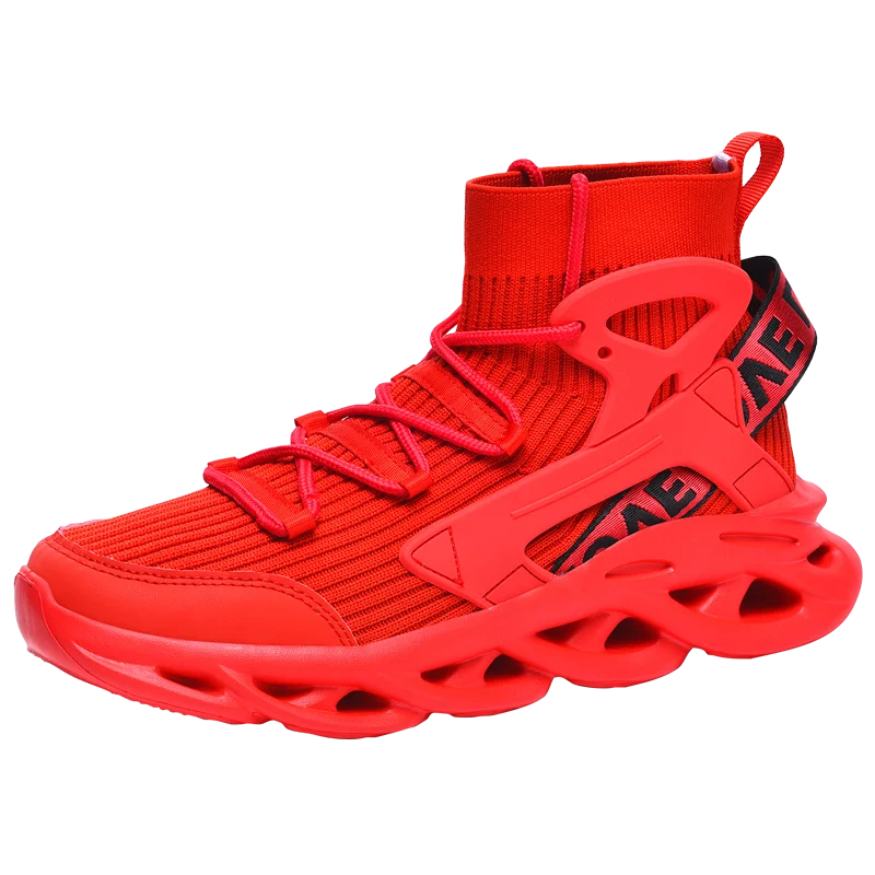 

Мужская дышащая повседневная спортивная обувь с высоким берцем, кроссовки, мужские туфли на плоской подошве, новые стили весны и осени, размеры 39-46